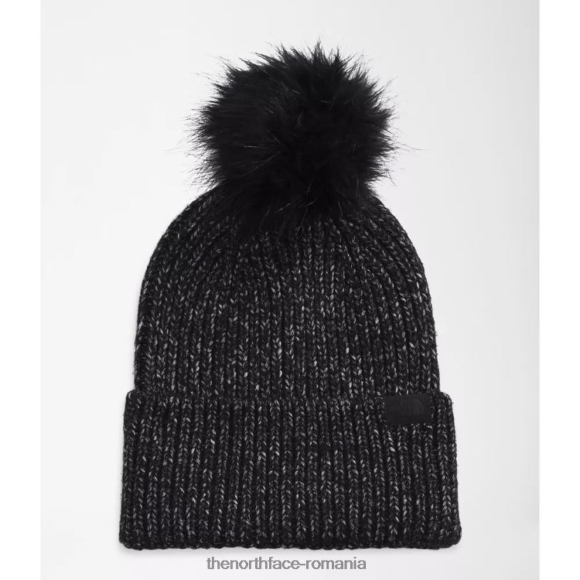 N4P80J5077 negru The North Face beanie airspun cu pompon