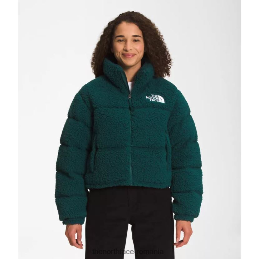 N4P80J6066 verde The North Face jachetă nuptse pentru femei