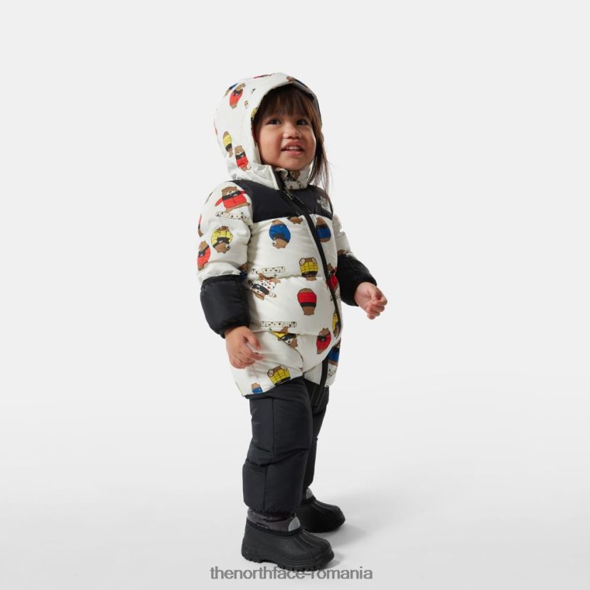 N4P80J193 tnfwtnptsbrprnt The North Face baby nuptse o bucată