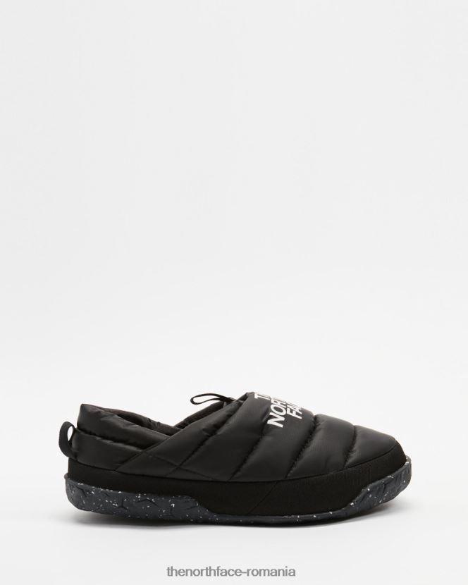 N4P80J7071 alb negru The North Face nuptse mules femei