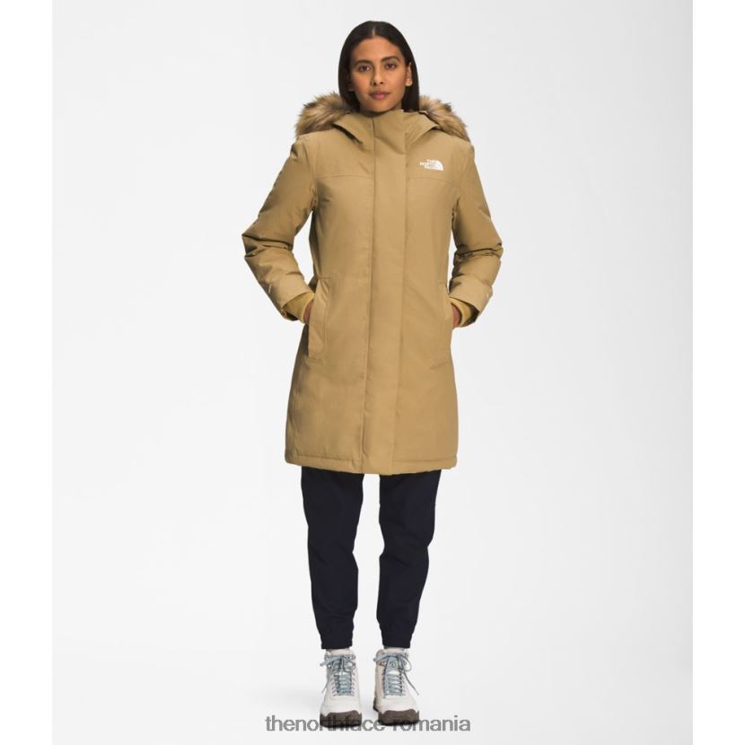 N4P80J3575 bronzat The North Face parka arctică pentru femei