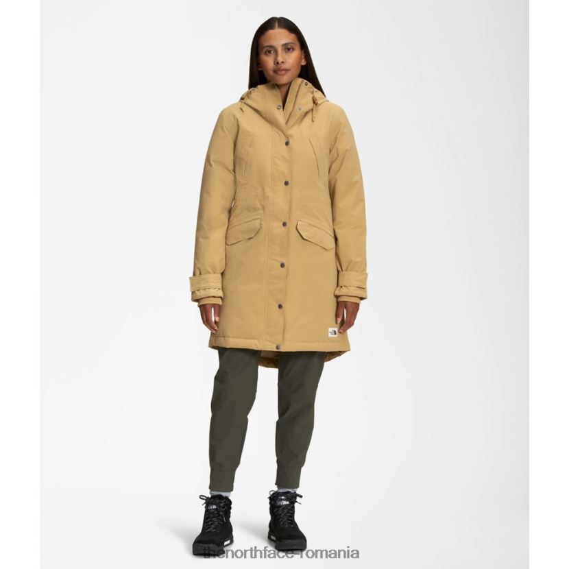 N4P80J3874 bronzat The North Face femei zăpadă parka